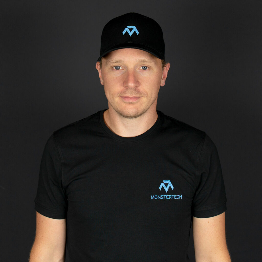 MT Logo Blau Flexfit Cap – Bild 3