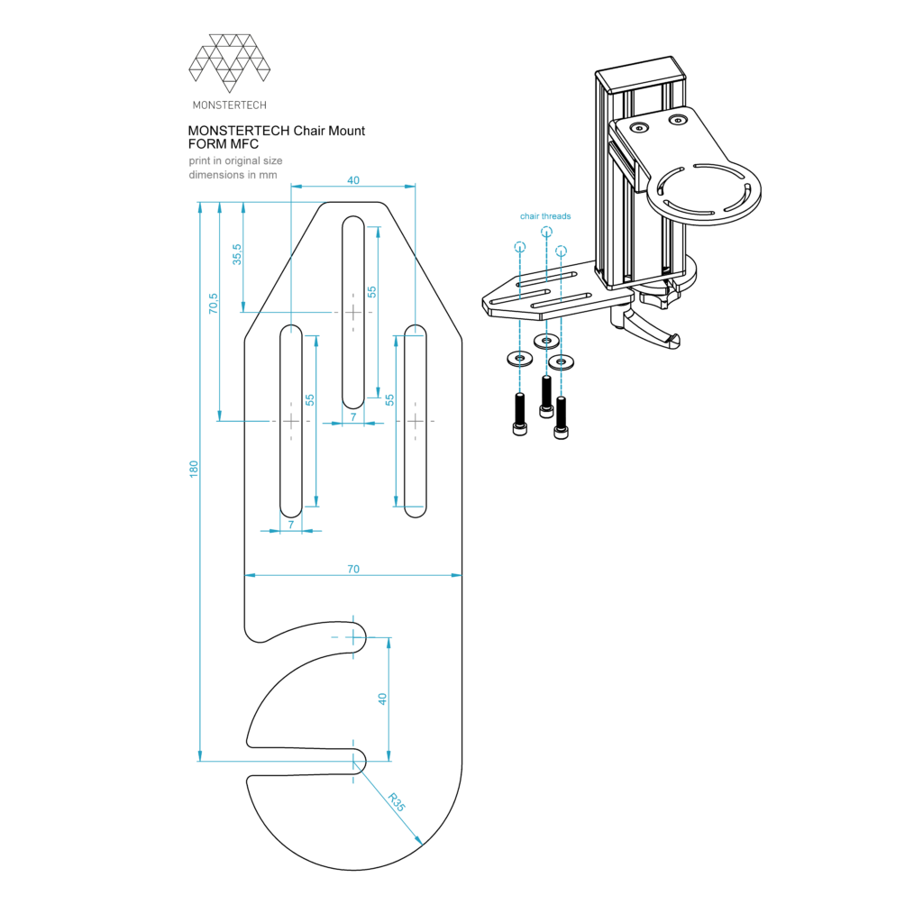 Chair Mount Attachment Plate Form – MTSIM – MONSTERTECH