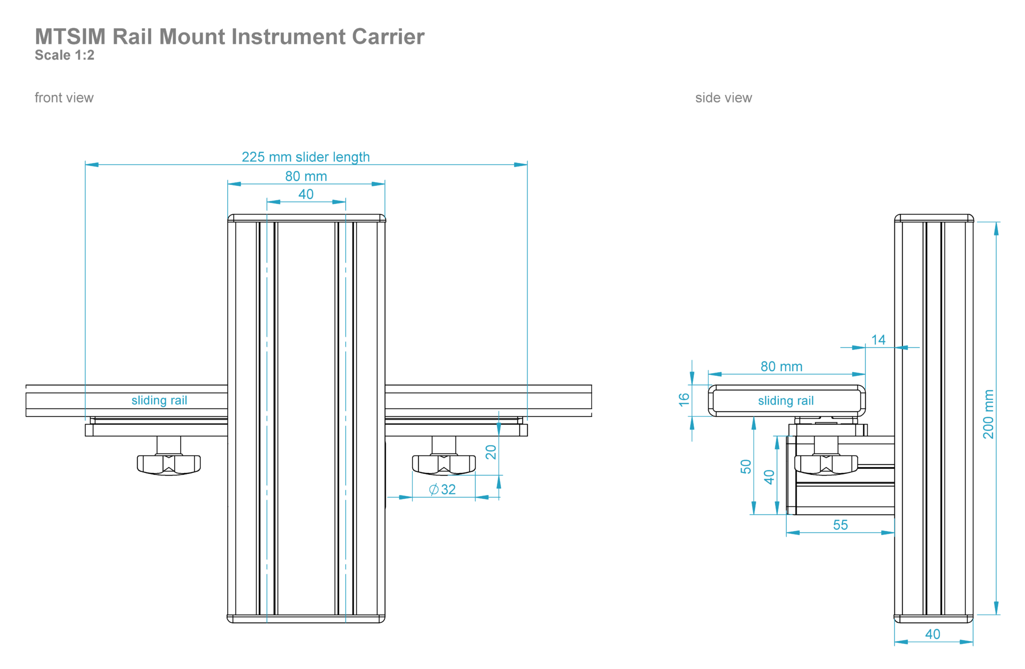 Instrument Carrier Rail Mount – MTSIM – MONSTERTECH