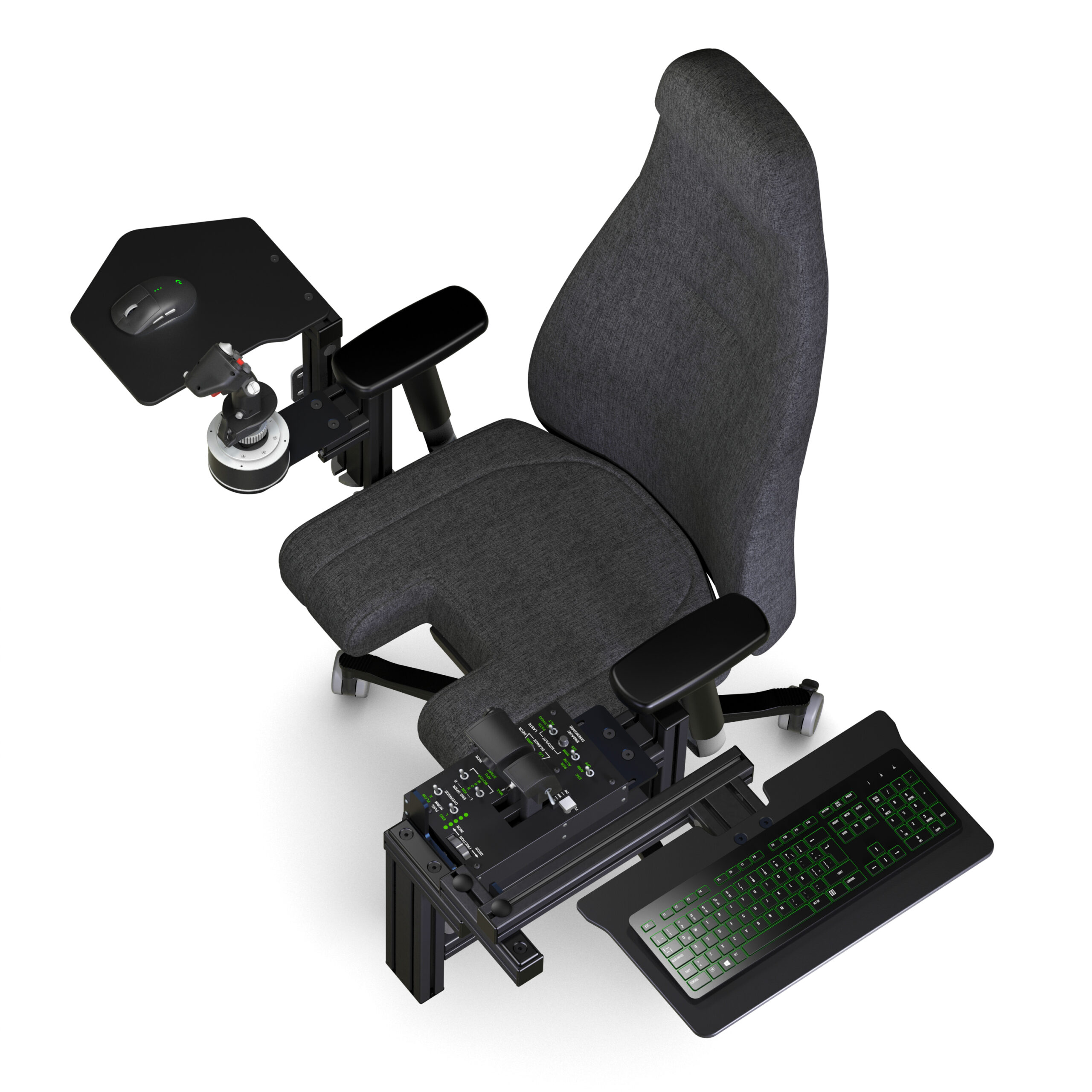 Desk chair with keyboard tray sales